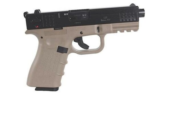 ISSC M22 Threaded 22LR 4.375" Threaded Barrel, 10+1 Desert Tan Poly Frame/Black Slide