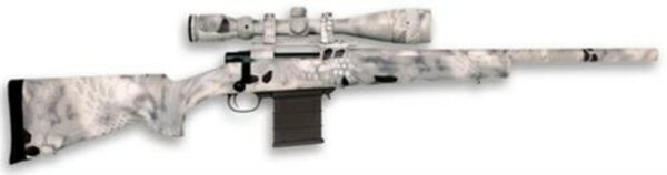 Legacy Kryptek Full Dip Rifle Package .22-250 Remington 20" Heavy Barrel 4-16x44mm Nikko Stirling Scope Highlander Camouflage 5rd