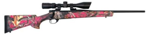 Howa Youth Lightweight Camo Package 7mm-08 Remington 20" Blued Barrel Synthetic Stock Foxy Woods Camouflage Finish With Nighteater 9-3x42mm Riflescope 5rd