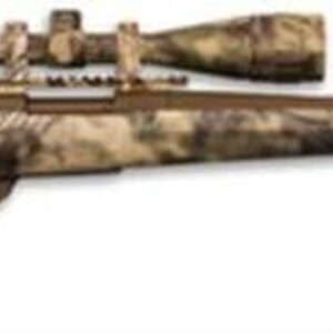 HOWA Hogue Kryptek AB Cerakote Package .308 Winchester 20" Lightweight Barrel Austrian Brown Cerakote Finish Synthetic Stock Kryptek Highlander Camouflage Finish With Gameking 4-16x44mm Riflescope