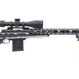 Howa HCRA Rifle & Scope Package 6.5 Creedmoor, 24" Heavy Threaded Barrel, 4x16-50 Diamond Scope, Black, Gray & White American Flag, Bipod, 10rd