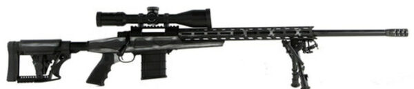 Howa 1500, Bolt Action Rifle, 308 Winchester, 24" Heavy Threaded Barrel, Black, Gray & White American Flag Finish, Polymer Stock, Right Hand, Bipod, 10rd Mag, 4-16x50 Scope Included