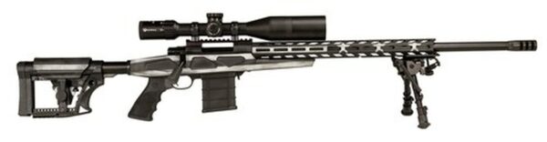 Howa APC .22-250 Rem Scope Combo, 24" #6 Threaded Barrel, 4-16x50mm Nikko Stirling Scope, Mag Kit, Hogue Grip, LUTH-AR MBA-4 Stock, Grayscale Flag, 10rd