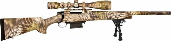 Howa Kryptek Highlander Package Full DIP 6.5 Creedmoor, 24" Barrel, MAG Kit, 20 MOA Base, Bipod, Scope