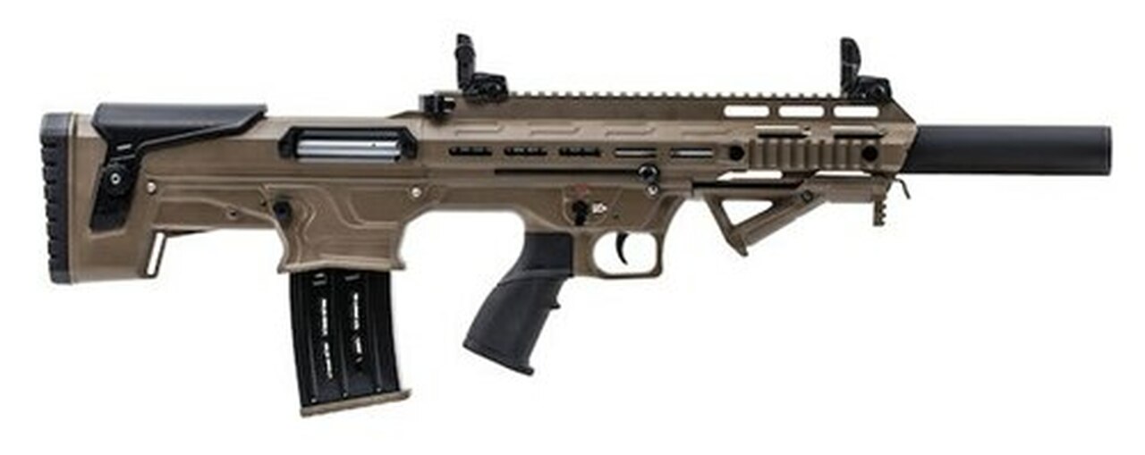 Panzer Arms BP-12 Bullpup Semi-Auto 12 Ga, 18.5" Barrel, Desert Tan, 5rd