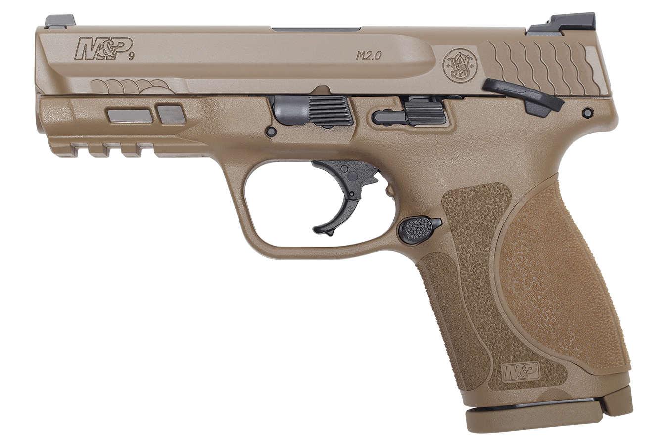 MP9 M2.0 Compact Flat Dark Earth Pistol with 4-inch Barrel and Thumb Safety - Firearms | The Gun Shop