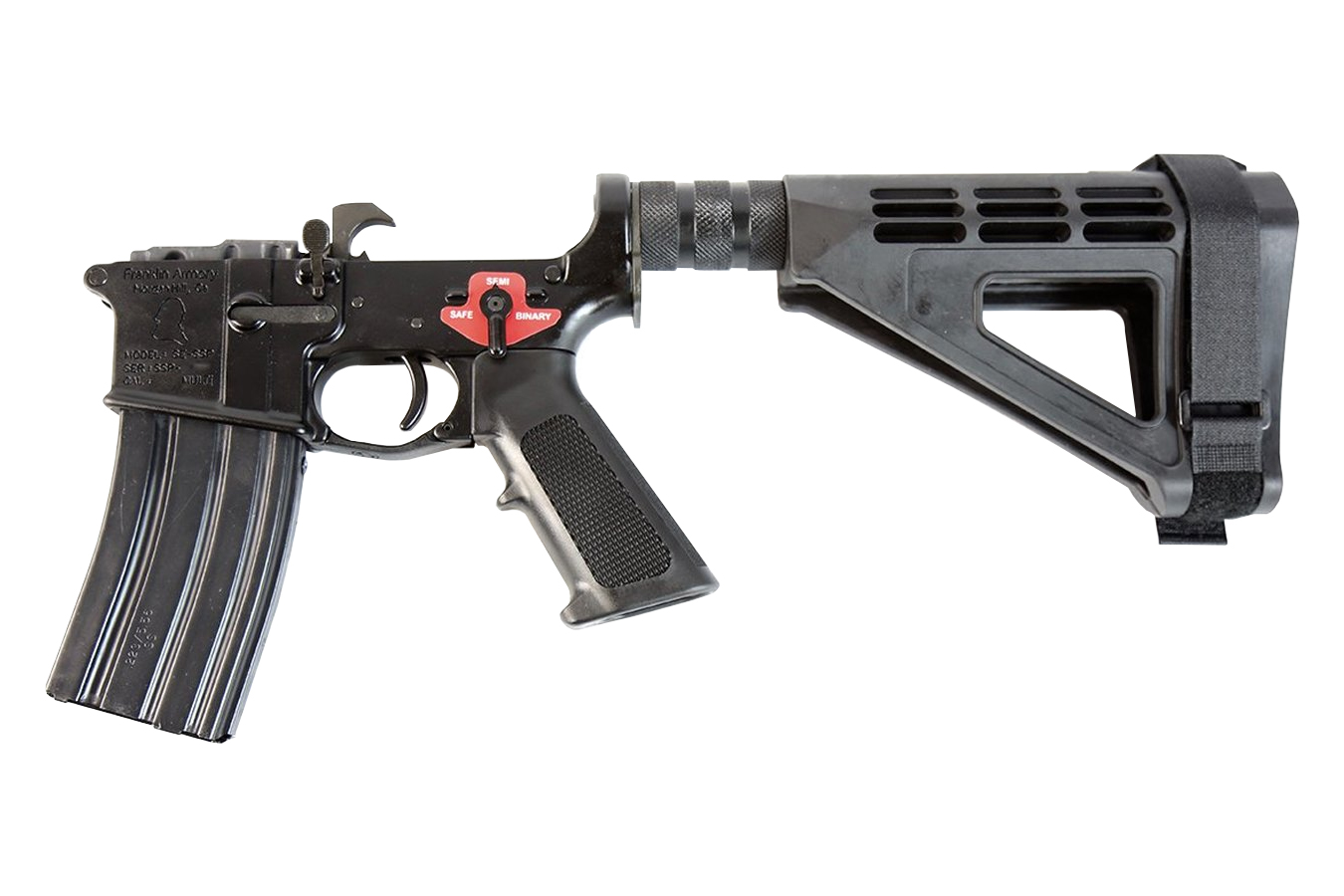 BFS III 5.56mm NATO AR-Pistol Built Lower with Binary Trigger and SBM4 Brace - Firearms | The Gun Shop