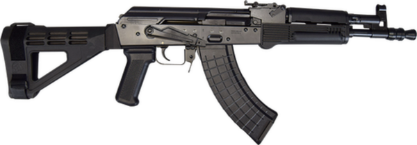 IMG HELLPUP POLISH AK PISTOL 7.62X39MM 12" Barrel W/Arm Brace 2-30RD MAGS