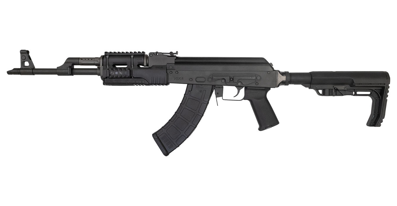 VSKA MFT M4 7.62x39mm AK-47 Rifle with Mission First Tactical Stock and Forearm - Firearms | The Gun Shop