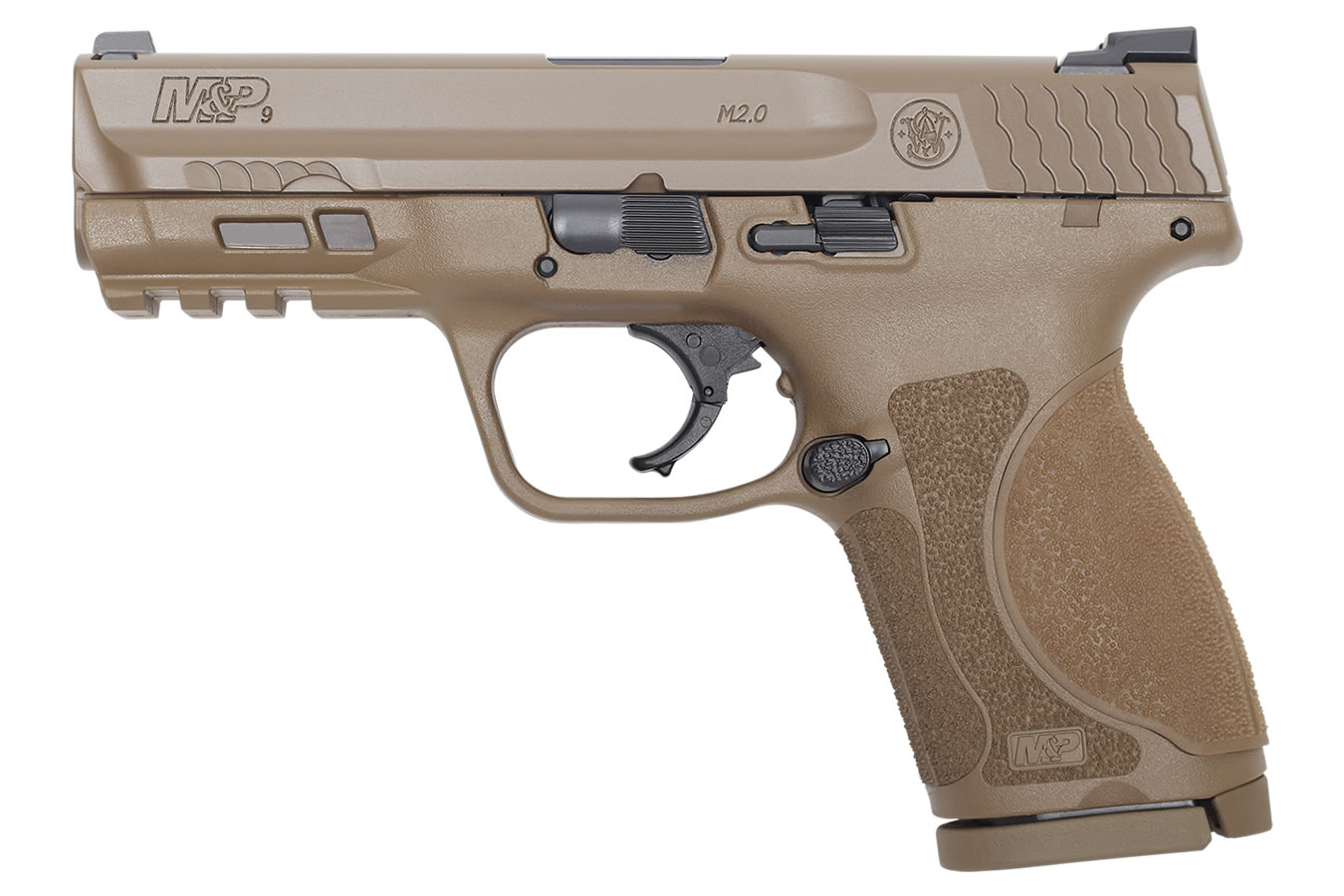 MP9 M2.0 Compact Flat Dark Earth Pistol with 4-inch Barrel and No Thumb Safety - Firearms | The Gun Shop
