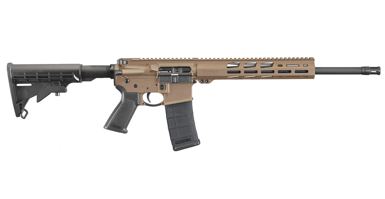 AR-556 5.56mm Barrett Brown Cerakote Semi-Automatic Rifle with Free Float Handguard - Firearms | The Gun Shop
