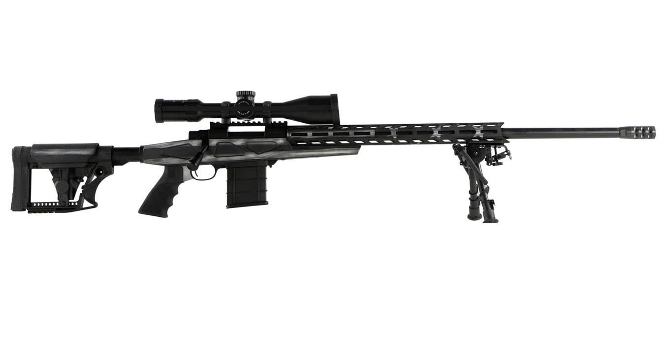 69855-DEFAULT-l Howa 6.5 Creedmoor Gray American Flag Chassis Rifle with Scope - Bolt-Action Rifles | The Gun Shop