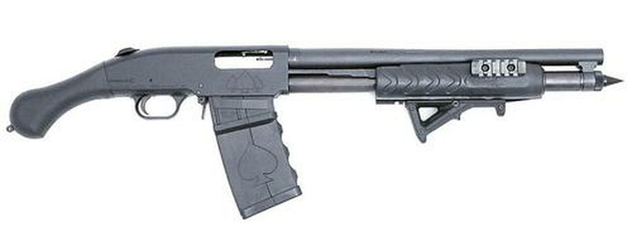 Black Aces Tactical Shockwave, Mag Fed 12g, 15", Tri-Rail Forend, Mag Tube Spike, 5rd Detachable Mag