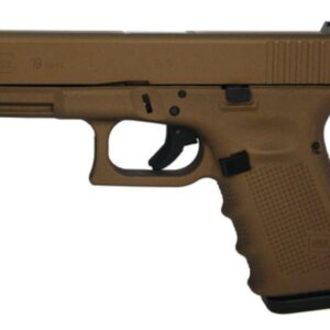 Glock 19 9mm 4" Barrel Hot Cerakote Burnt Bronze Finish Fixed Sights 15 Rd Mag