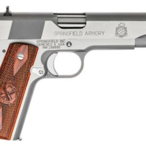 Springfield 1911 MilSpec 45 ACP Stainless Steel 5" Barrel Cocobolo Grip 7rd Mag