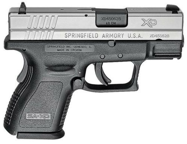 Springfield XD Sub-Compact 40SW 3" Barrel Ultra Safety Assurance Trigger, SS Slide 9 Rd Mag