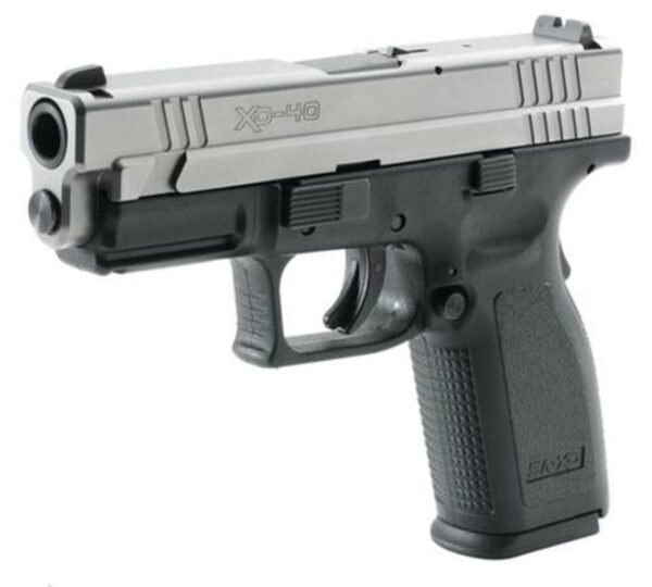 Springfield XD Pistol .40 SW 4" Barrel Dovetail Sights USA Trigger System SS Slide Black Polymer Frame 12rds