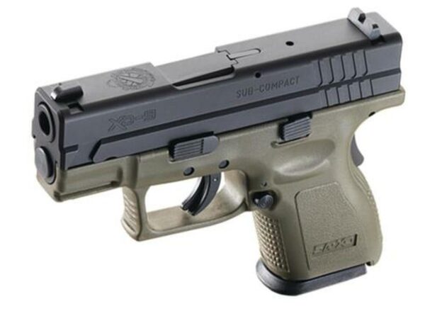 Springfield 9MM, 3" Barrel & Olive/Black Drab Finish