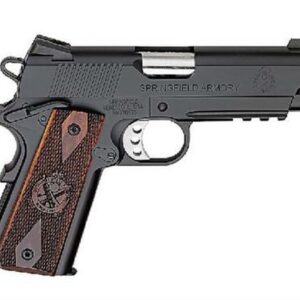 Springfield 1911 45 ACP, 4", 7rd, Cocobolo Grips, Black Armory Kote