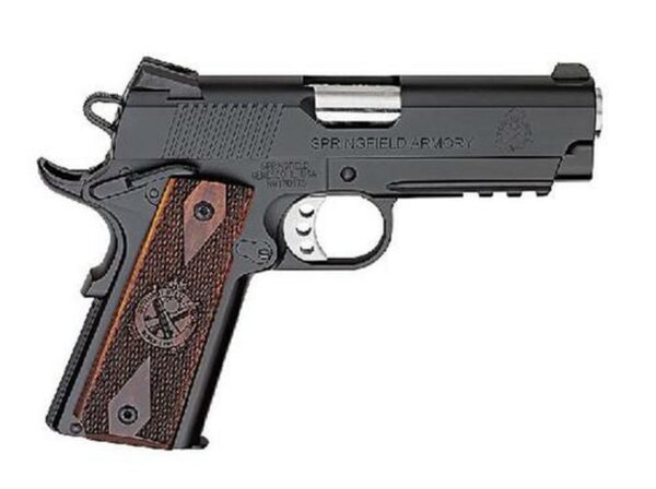 Springfield 1911 45 ACP, 4", 7rd, Cocobolo Grips, Black Armory Kote