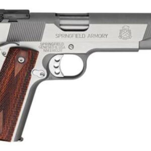 Springfield 1911 Service Target Pistol 45 ACP, 5", Cocobolo Wood Grip, Stainless Finish, 7 Rd