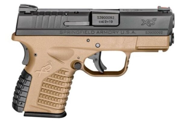 Springfield XD-S 9mm, 3.3", Flat Dark Earth, Essentials Package
