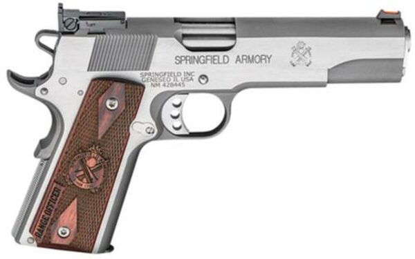 Springfield Range Officer 9mm, 5", Adjustable Sights, Stainless Steel