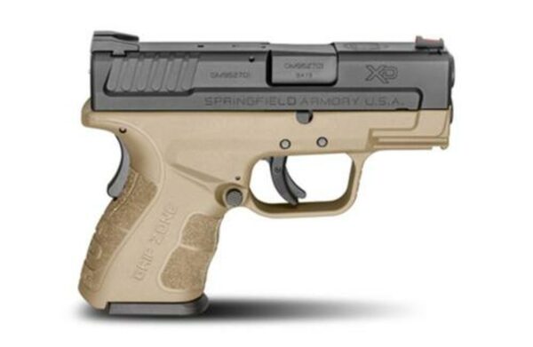 Springfield XDG Mod.2 Sub-Compact 9mm 3" Barrel Flat Dark Earth Finish, X-Tension