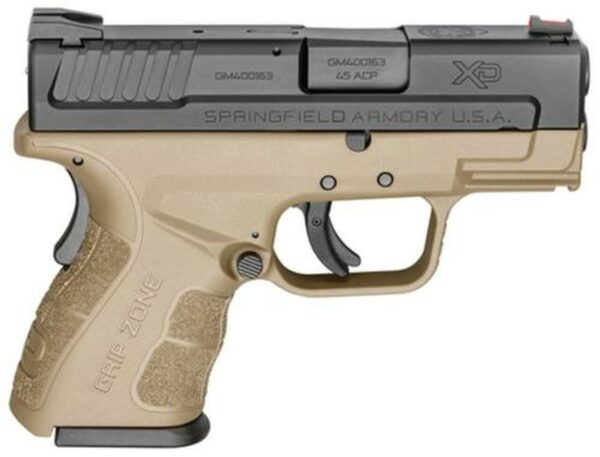 Springfield XDG Mod.2 Sub-Compact 45 ACP 3.3" Barrel Flat Dark Earth 9 Rd Mag