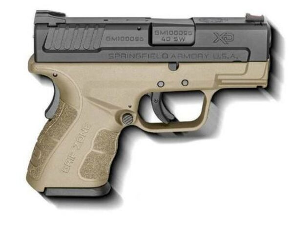 Springfield XDG Mod.2 Sub-Compact .40 Smith and Wesson 3 Inch Barrel Flat Dark Earth Two 9 Round Magazines