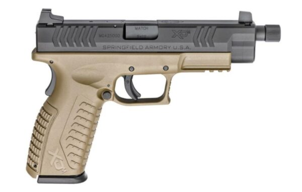 Springfield XDM 9mm 4.5" Threaded Barrel Flat Dark Earth Finish 19 Rd Mag