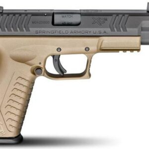 Springfield XDM Essentials Package, 45 ACP, 4.5" Threaded, FDE, 13rd Mag