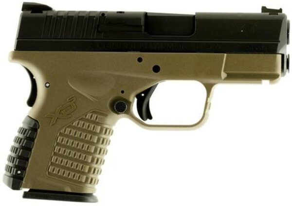 Springfield XD-S .40 S&W, 3.3", 5rd, Flat Dark Earth Frame/Black Melonite