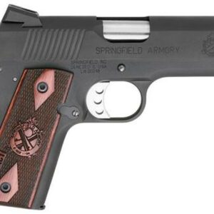 Springfield Range Officer Compact 1911, 45 ACP, 4", 6rd, Rosewood Grips