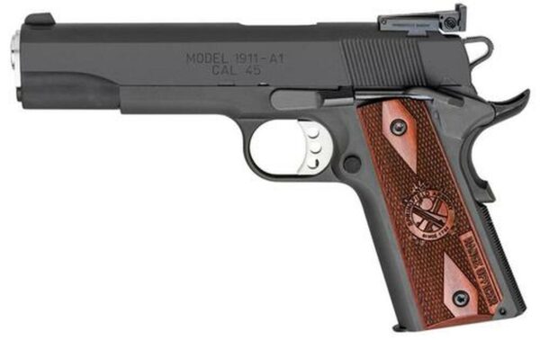 Springfield Range Officer 1911 45 ACP, 5", Cocobolo Grip, Black Parkerized, 7rd