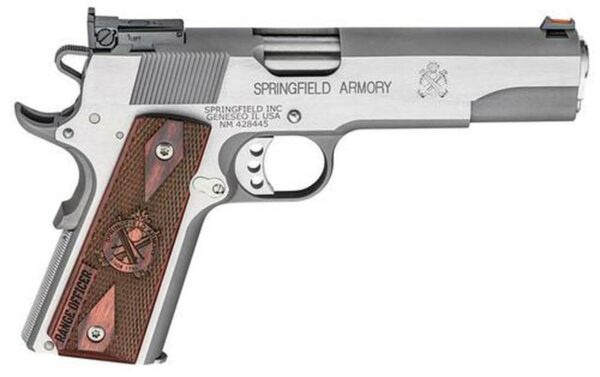 Springfield 1911 45 ACP, 5", 7rd, Cocobolo Grips, Stainless Steel