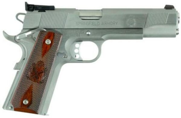 Springfield 1911 Target, 45 ACP, 5", 7rd, Stainless Steel