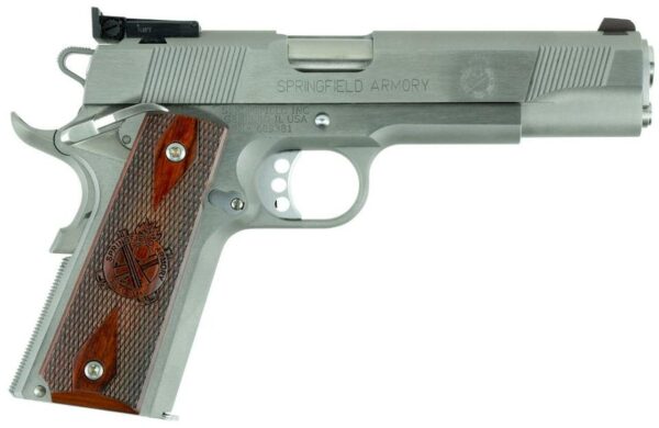 Springfield 1911 9mm Loaded Target 5" Barrel SS Cocobolo Grips 9rd Mag