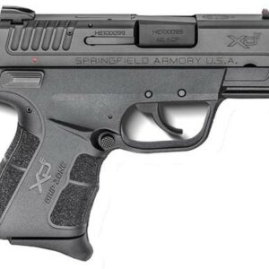 Springfield, XDE Compact, 45 ACP, 3.3" Barrel Ambi Safety, Fiber Optic Front Sight Combat Rear Sight, 1-6Rd & 1-7Rd Mag