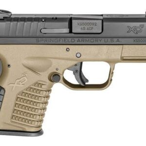 Springfield XDS 45 ACP, 3.3" Barrel Flat Dark Earth Finish, Fiber Optic Front Sight, 6Rd Mag