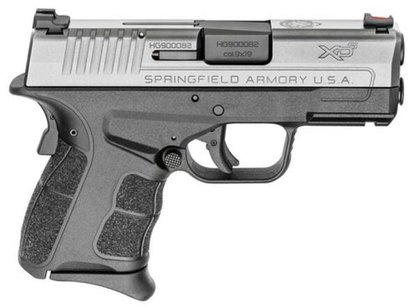 Springfield XD-S Mod.2 9mm, 3.3" Barrel, Fiber Optic Sights, SS Slide, Black, 7rd