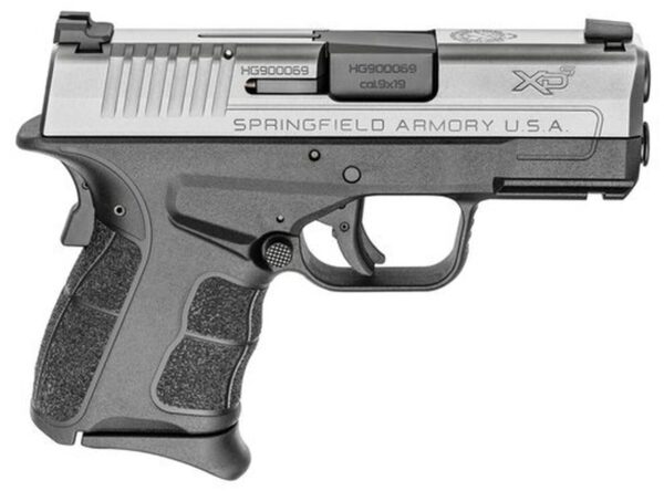 Springfield XD-S Mod.2 9mm, 3.3", TNS, Black Polymer Grip/Frame, Stainless Slide, 7rd