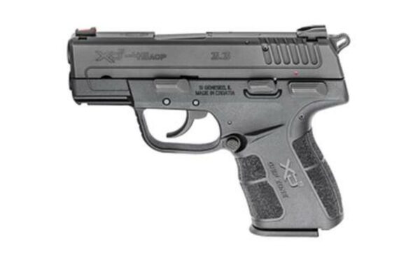 Springfield XD-E, 45 ACP, 3.3",, Viridian Red Laser, Melonite Finish, Fiber Optic Sight, 7rd