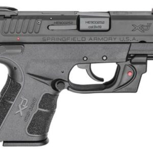 Springfield XD-E, 9mm, 3.3",, Viridian Red Laser, Black, 9rd
