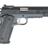 Springfield Tactical Response Pistol Operator, Semi-automatic, 1911, Full Size, 45 ACP, 5" Bull Barrel, Steel Frame, Tactical Grey Finish, G10 Black Garolite Grips, Ambidextrous Safety, Tritium Night Sights, Range Bag, 2-7Rd Mags