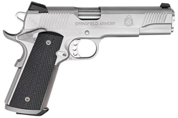 SPRINGFIELD 1911 TRP SERVICE SATIN SS SLIDE/FRAME BLACK G10 GRIP 7rd Mag