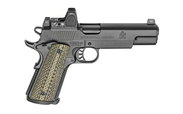Springfield 1911 TRP Operator 10mm, 5" SS Barrel, RMR Sight, Olive G10, Black, 8rd