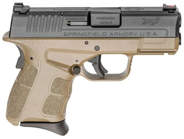 Springfield XD-S Mod.2, 9mm, 3.3" Barrel, 7rd, Flat Dark Earth, Fiber Optic Front Sight