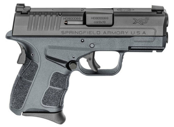 Springfield XDE Compact 9MM 4.5" Barrel, Polymer Frame, Black, 2 Mags, 1-8Rd, 1-9Rd, Ambi Safety, Decocker