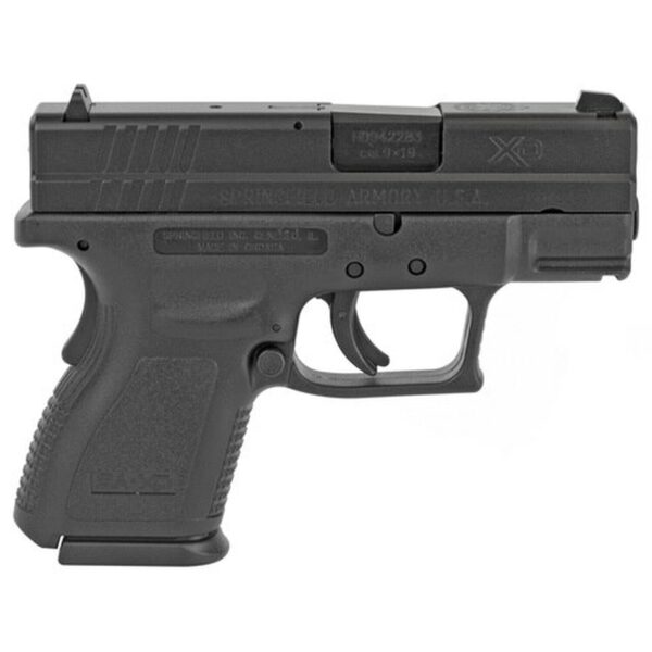 Springfield XD9 Defender Sub Compact, 9MM, 3" Barrel, Polymer Frame, Black, Fixed Sights, 13Rd Mag